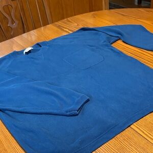 Eddie Bauer Men's Crewneck Sweater in Deep Blue